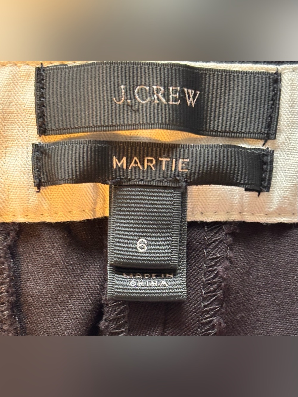 J. Crew Martie Black Cropped Pants Women’s Size 6 - Picture 5 of 12